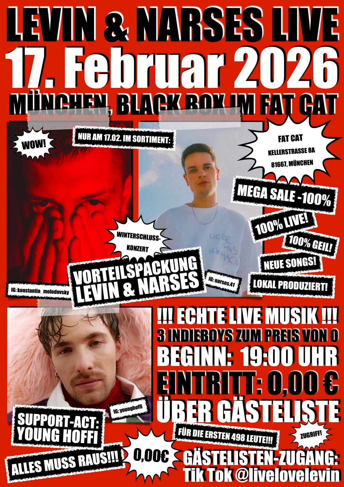 LEVIN & NARSES LIVE - Winterschlusskonzert